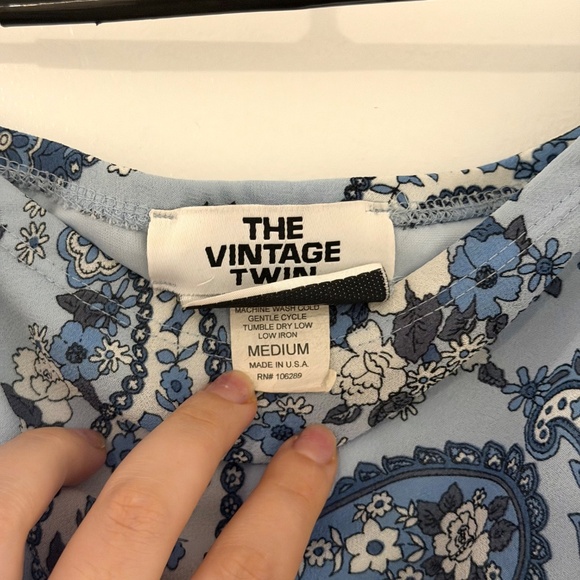 VINTAGE TWIN PAISLY MIDI SKIRT | - Picture 3 of 5